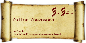 Zeller Zsuzsanna névjegykártya